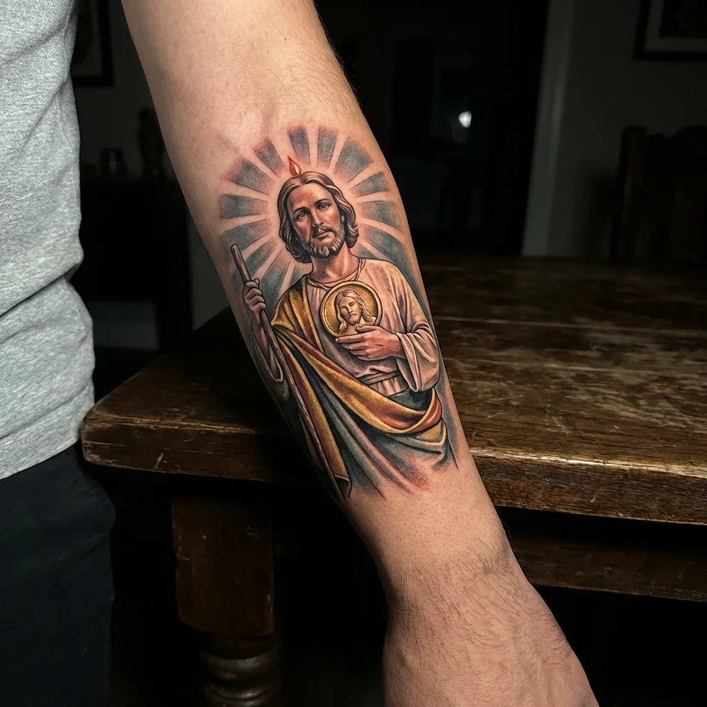 san-judas-tattoo-realistic-forearm-design-father-alejandro-guide