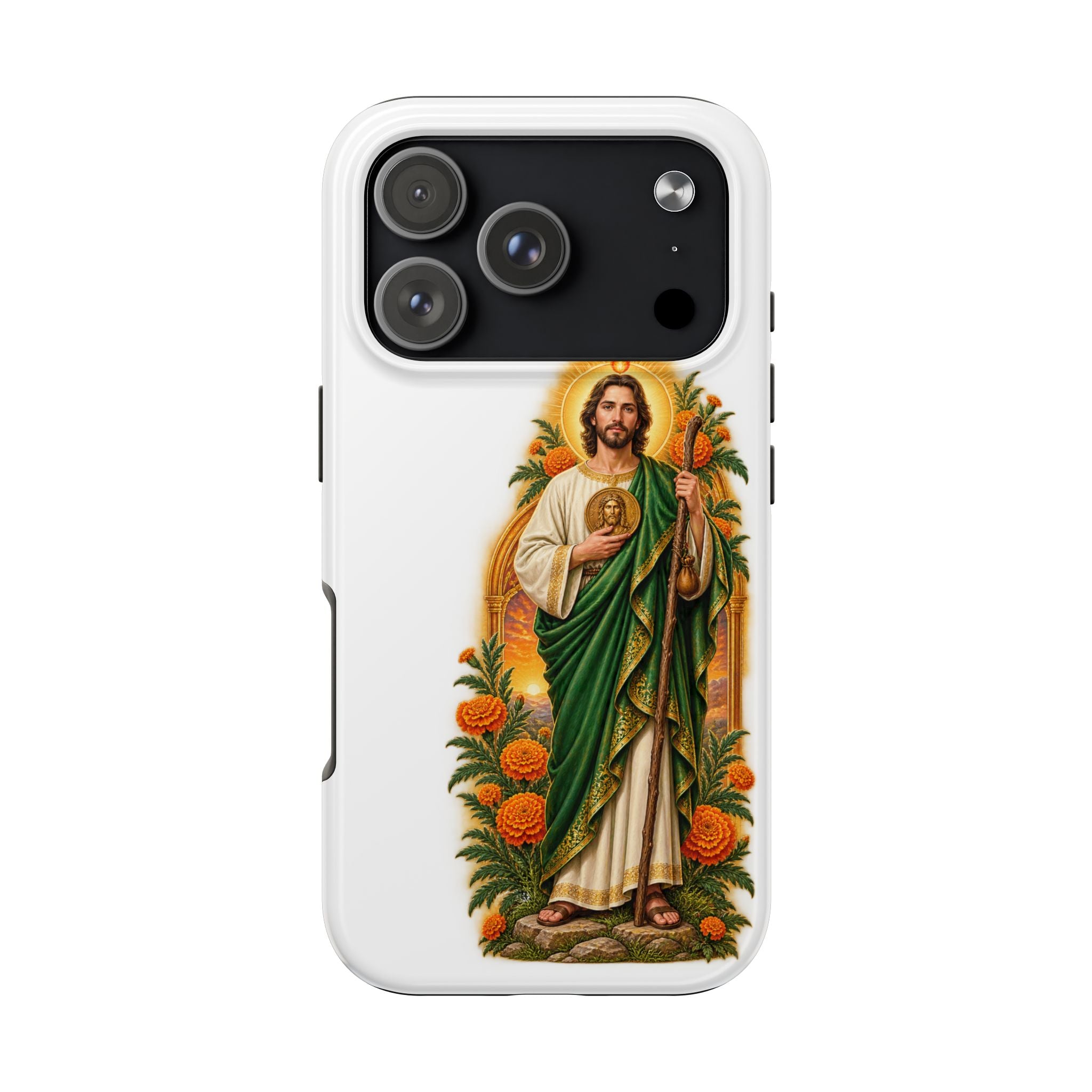 San Judas Tadeo Marigold Sun Arch Tough Phone Case