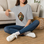 San Judas Crimson Covenant Window T-Shirt product preview, view 15