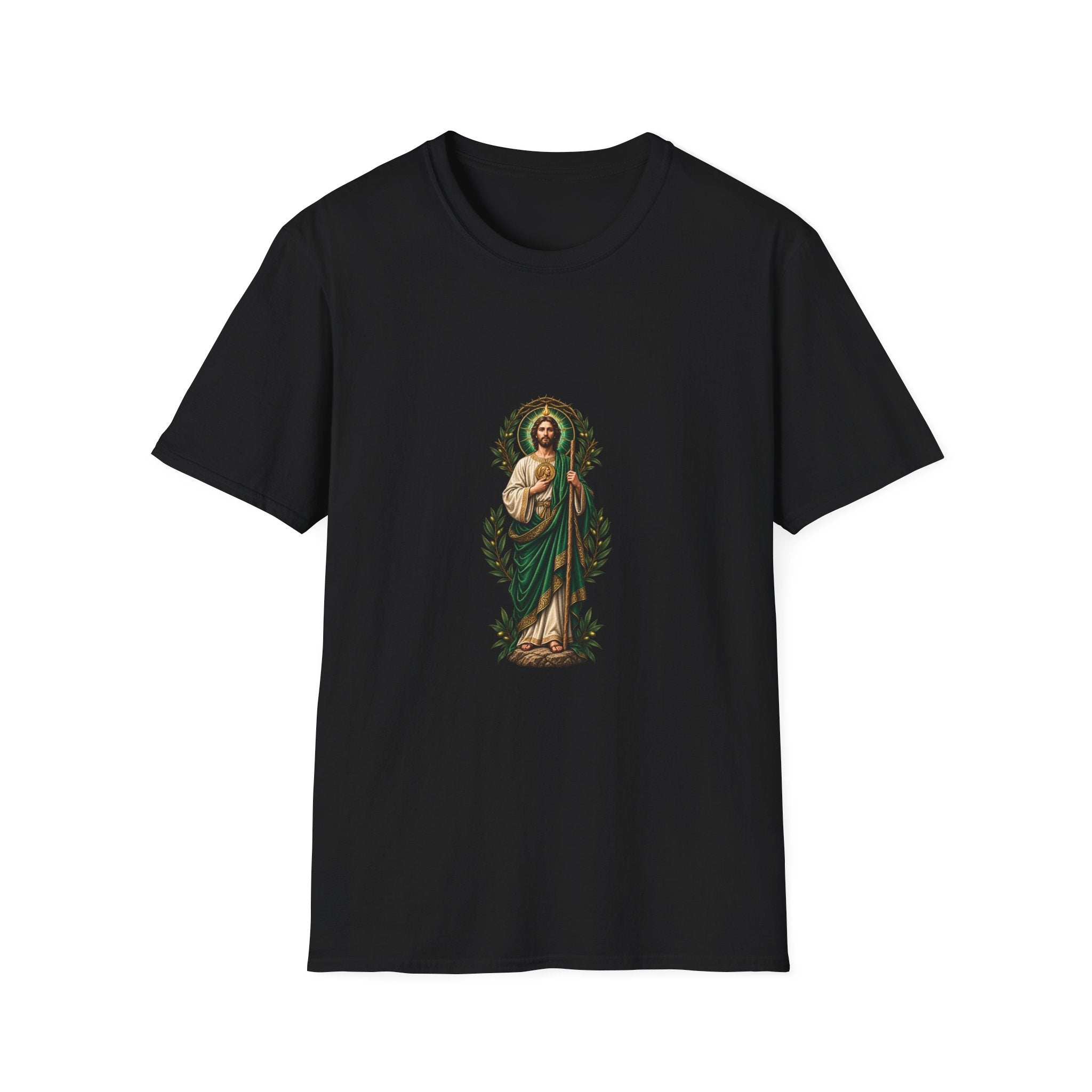 San Judas Tadeo Verdant Crowned Intercession T-Shirt product preview, view 10