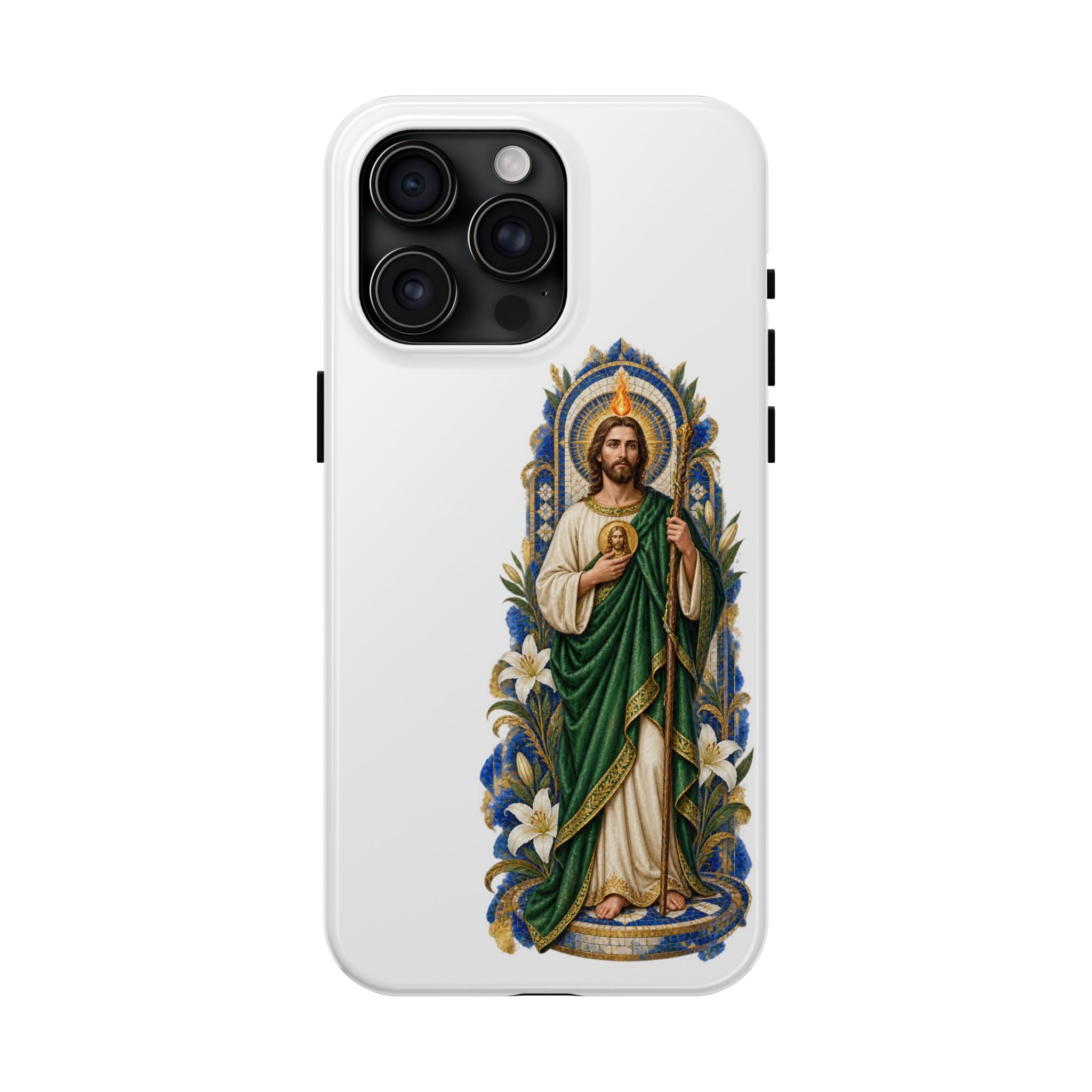 San Judas Tadeo Cobalt Chapel Mosaic Tough Phone Case product preview, view 4