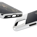 San Judas Tadeo Silver Moon Quatrefoil Tough Phone Case