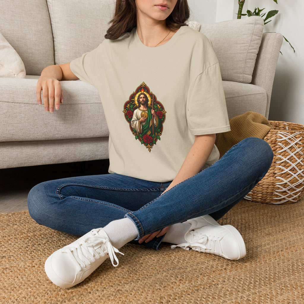 San Judas Crimson Covenant Window T-Shirt product preview, view 12