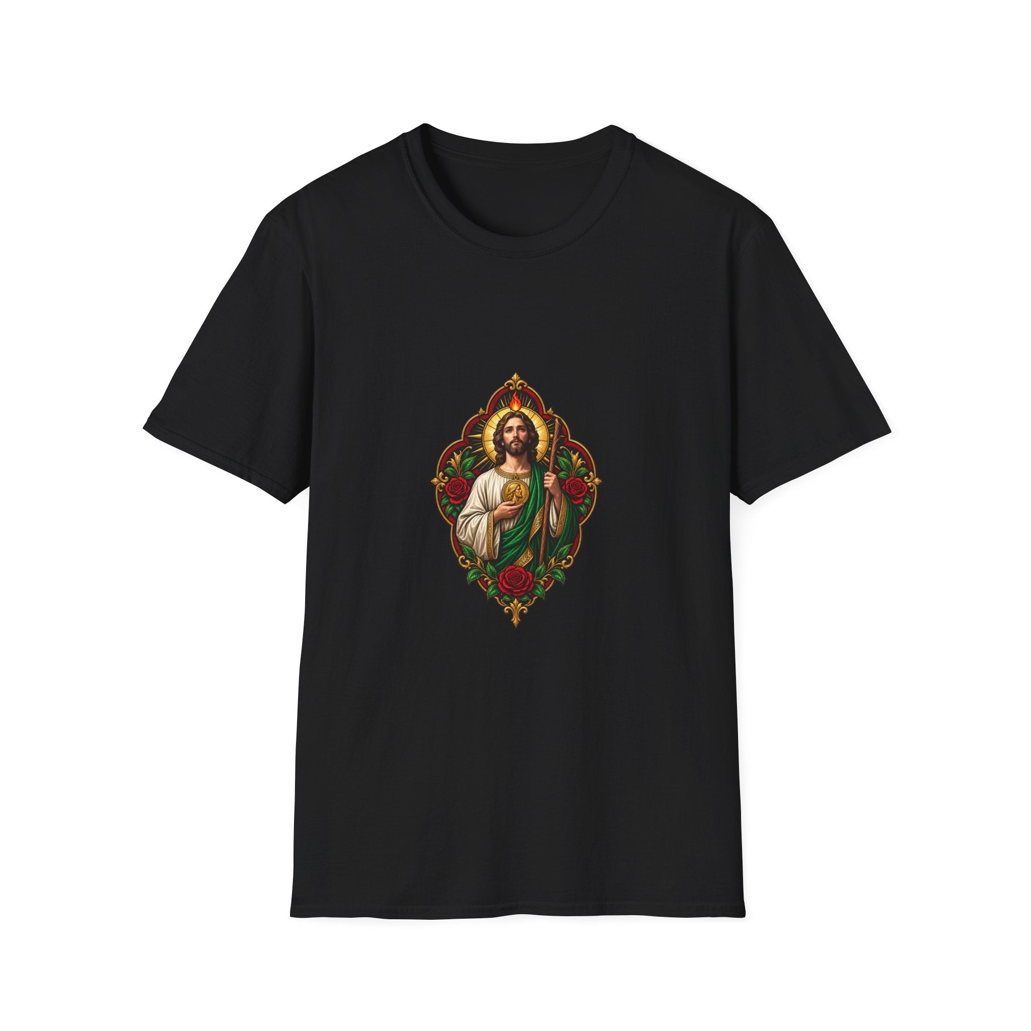 San Judas Crimson Covenant Window T-Shirt product preview, view 10