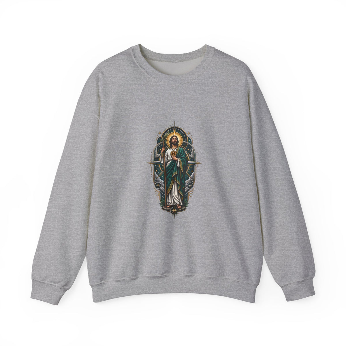 San Judas Tadeo Midnight Compass Crewneck Sweatshirt