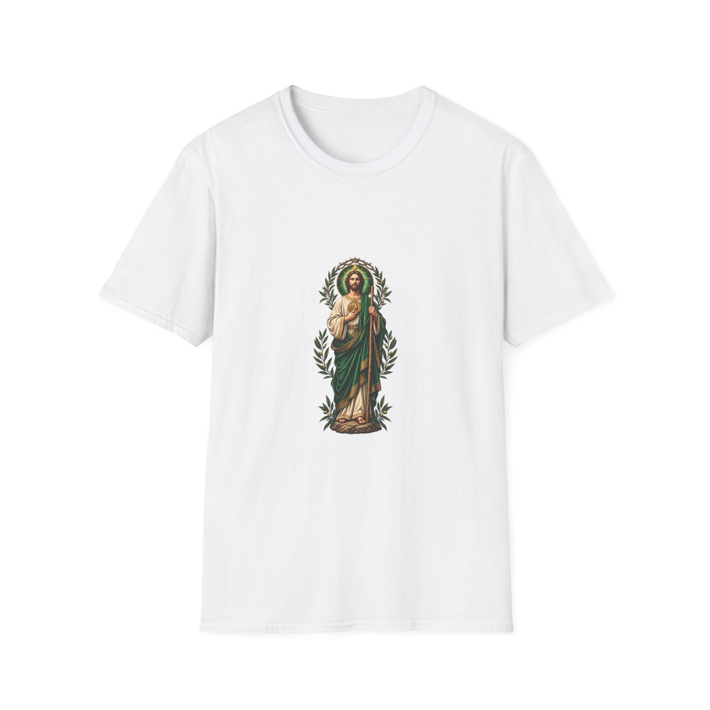 San Judas Tadeo Verdant Crowned Intercession T-Shirt product preview, view 7