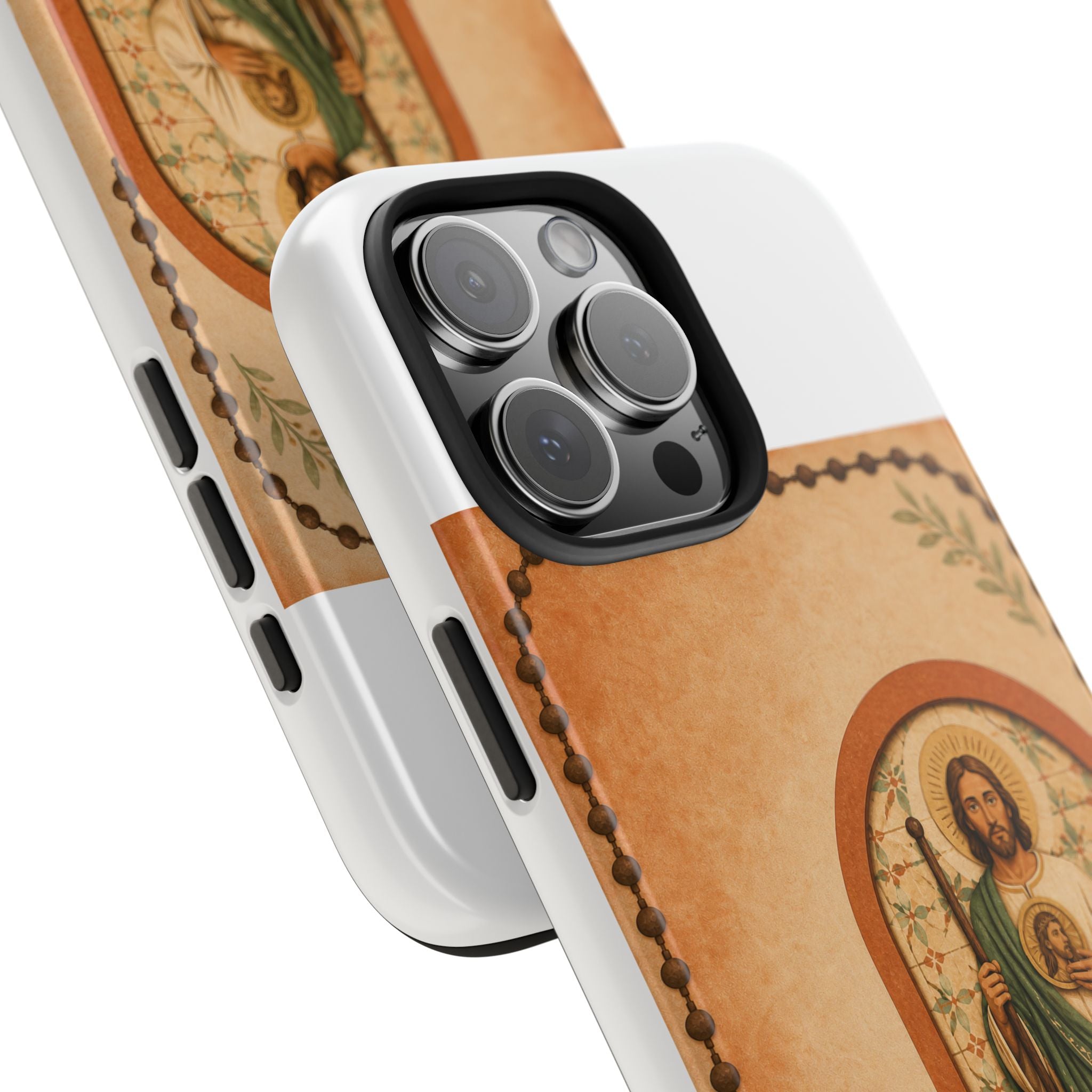 San Judas Tadeo Terracotta Rosary Garden Tough Phone Case product preview, view 24
