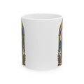 Cobalt Chapel Mosaic San Judas Tadeo illustration on a ceramic mug