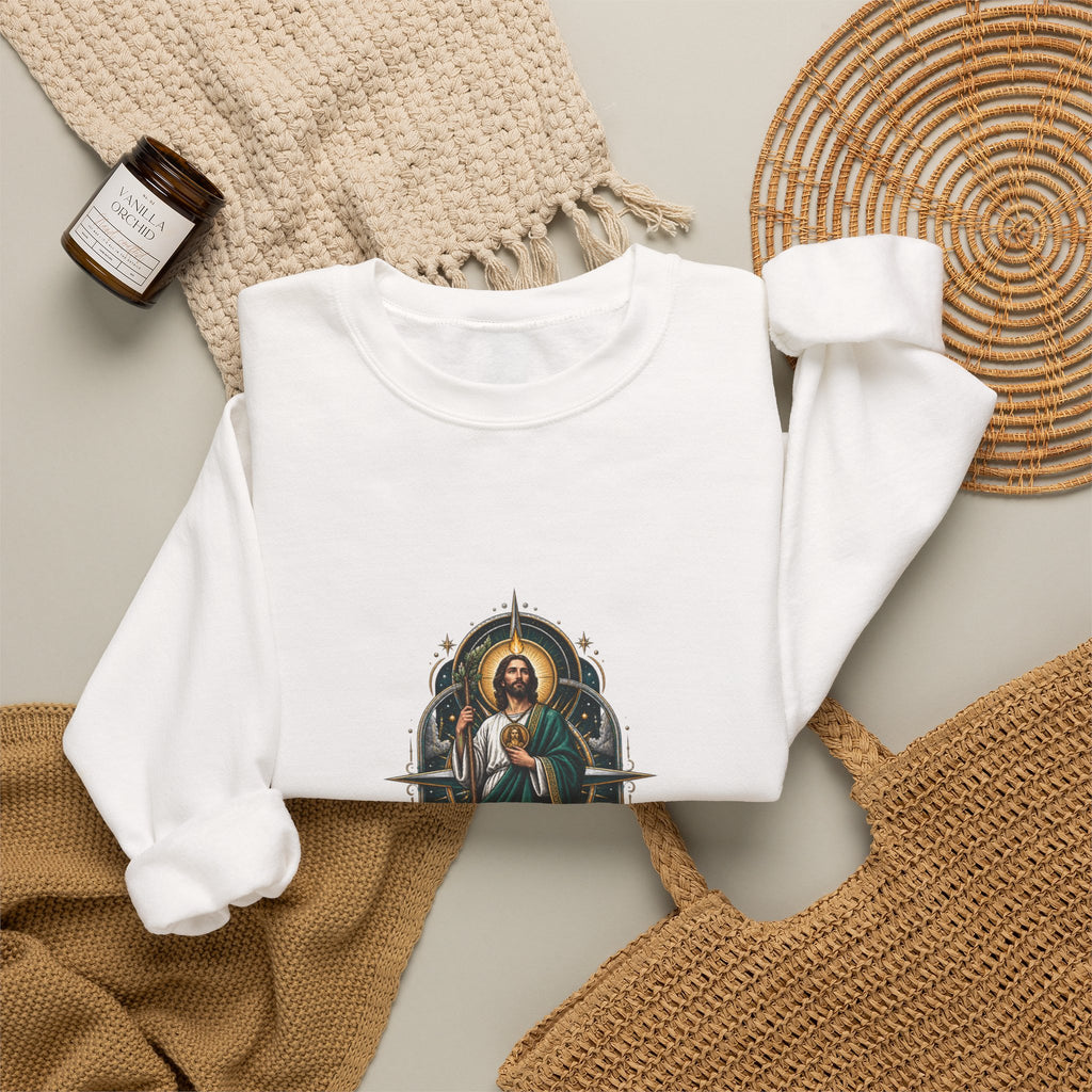 San Judas Tadeo Midnight Compass Crewneck Sweatshirt product preview, view 4