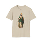 San Judas Tadeo Black & Gold Sacred Heart Unisex T-Shirt