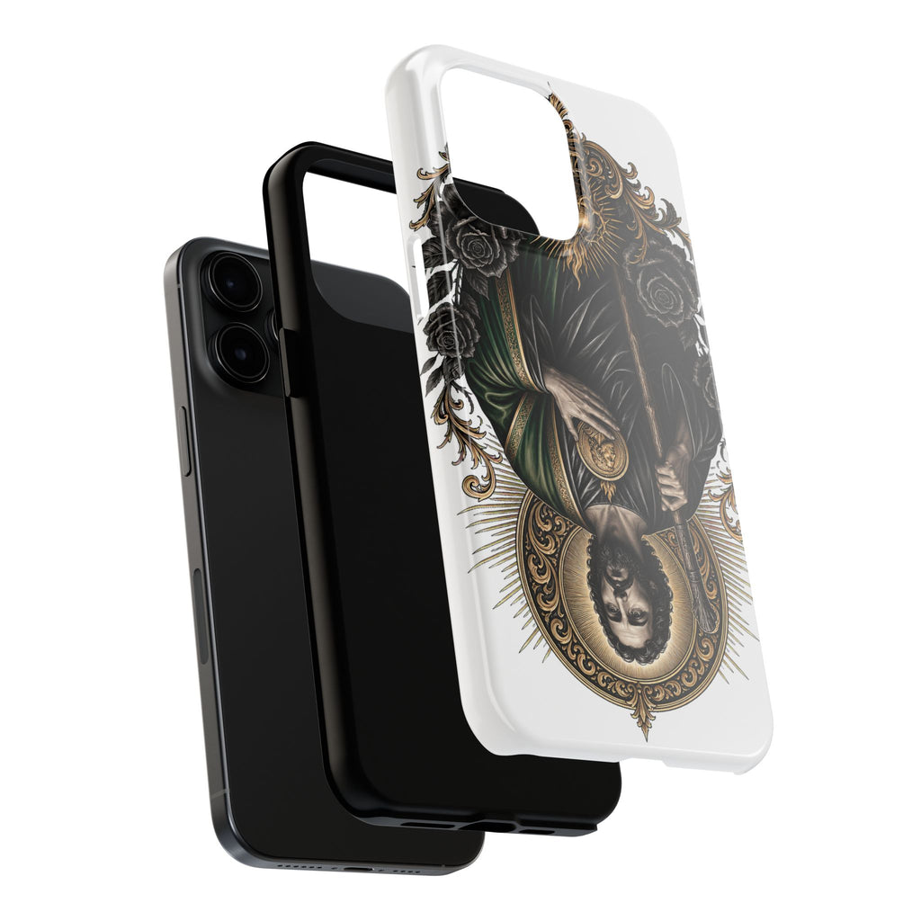 San Judas Tadeo Black & Gold Sacred Heart Tough Phone Case