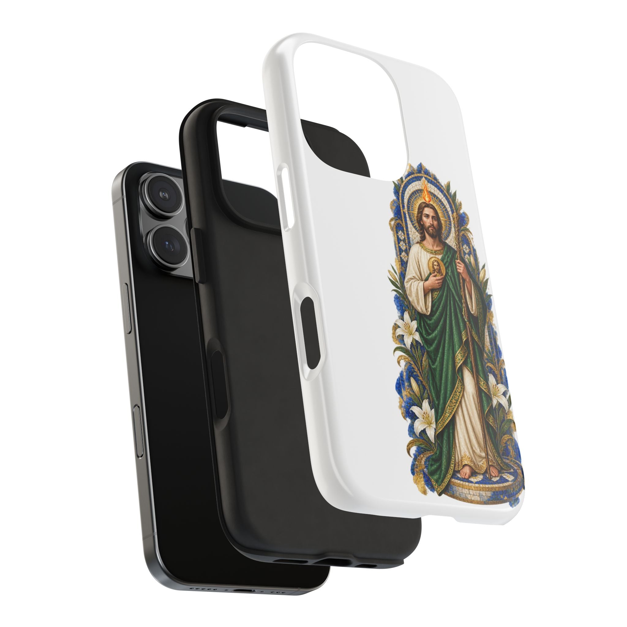 San Judas Tadeo Cobalt Chapel Mosaic Tough Phone Case