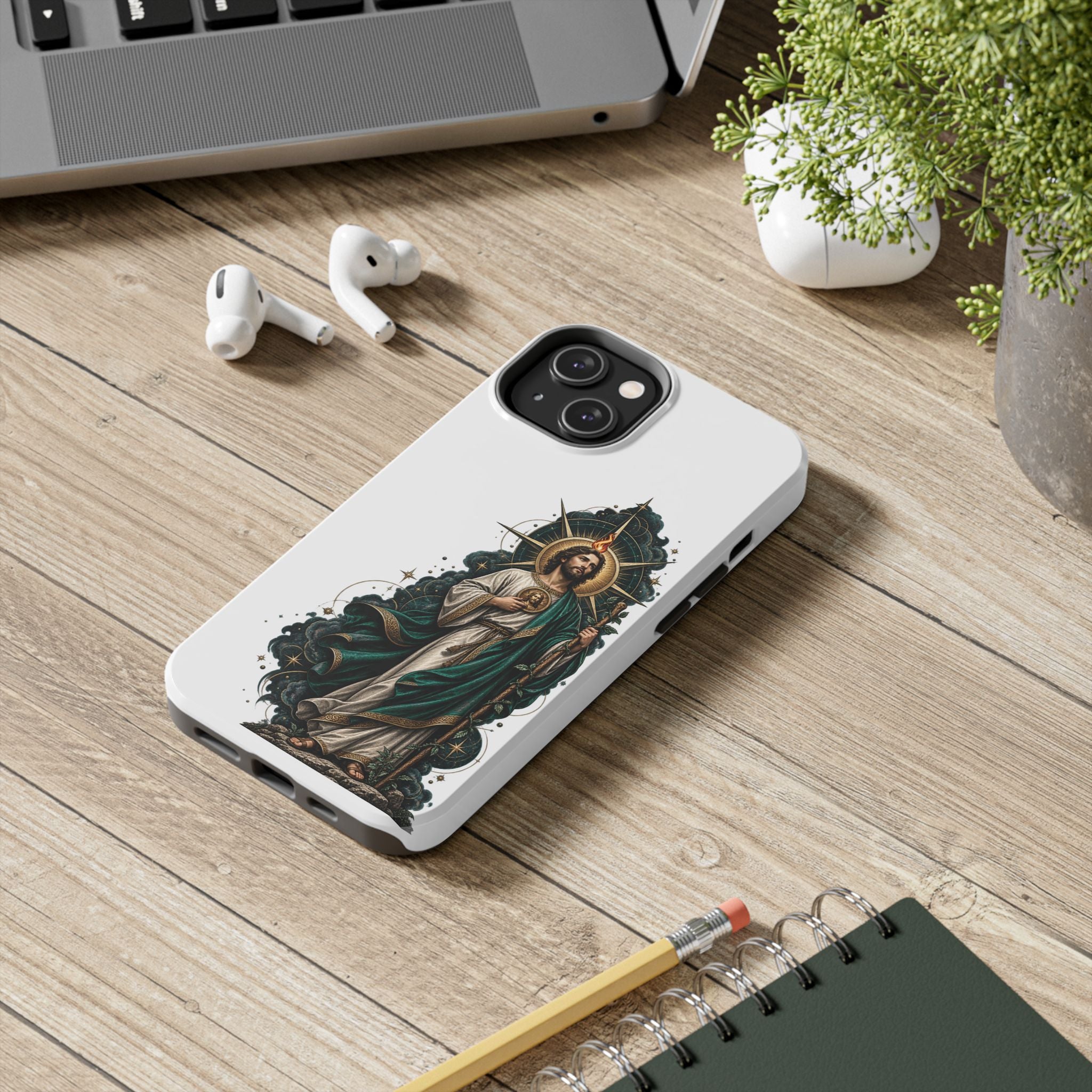 San Judas Tadeo Midnight Compass Tough Phone Case product preview, view 15