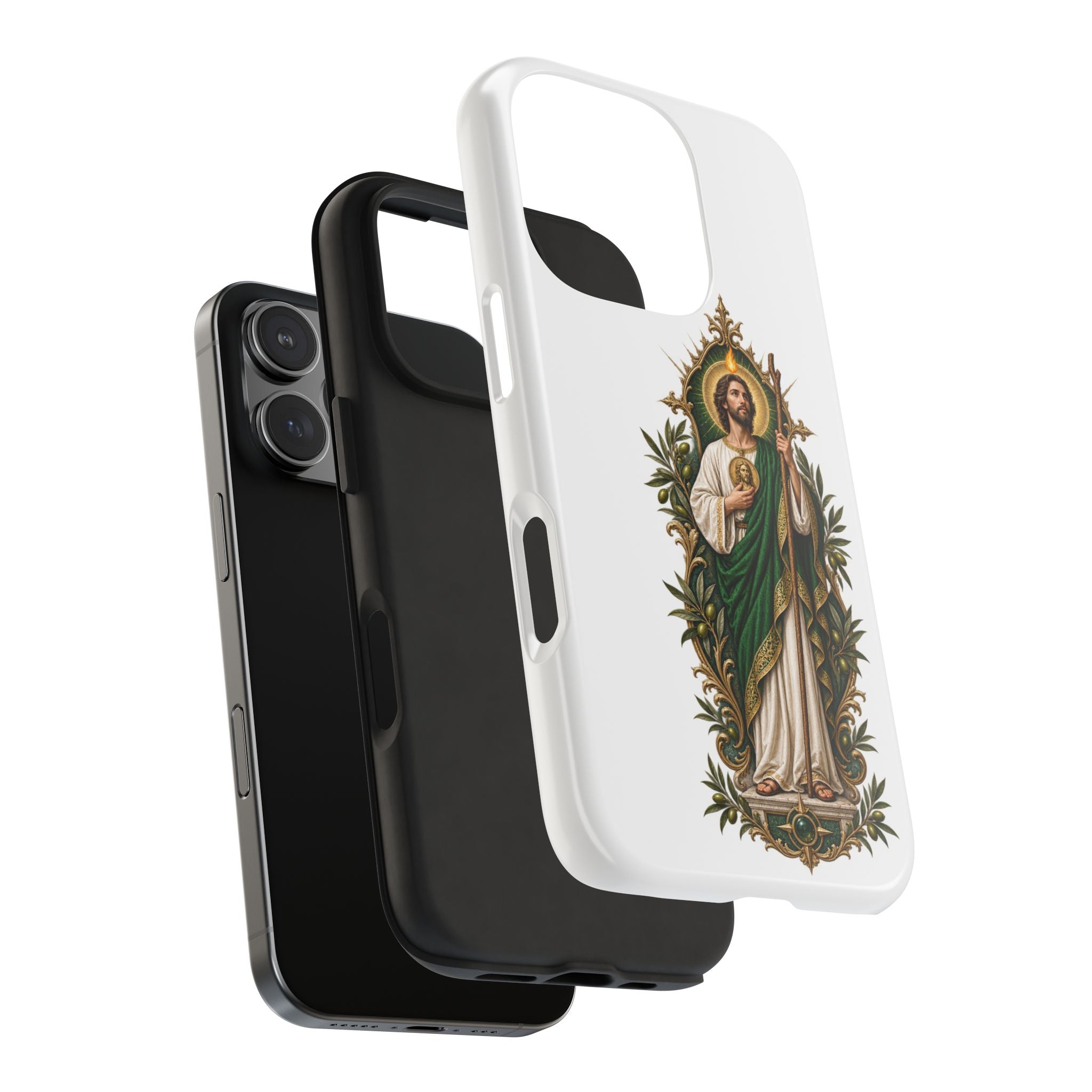 San Judas Tadeo Olive Reliquary Tough Phone Case product preview, view 23