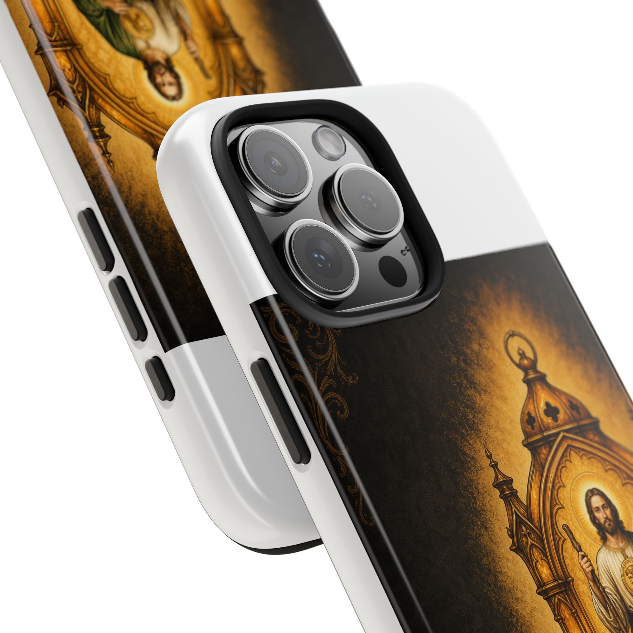 San Judas Tadeo Amber Pilgrim Lantern Tough Phone Case