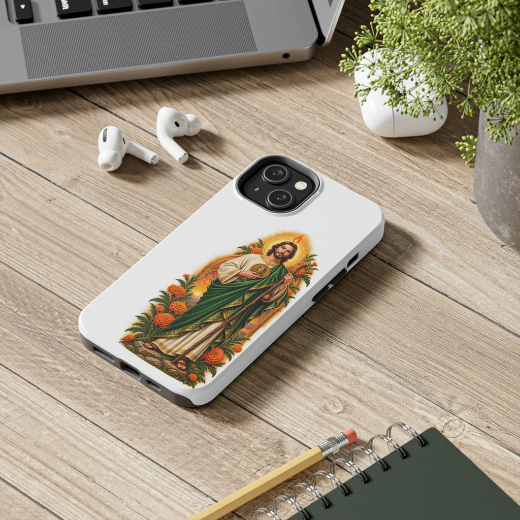 San Judas Tadeo Marigold Sun Arch Tough Phone Case