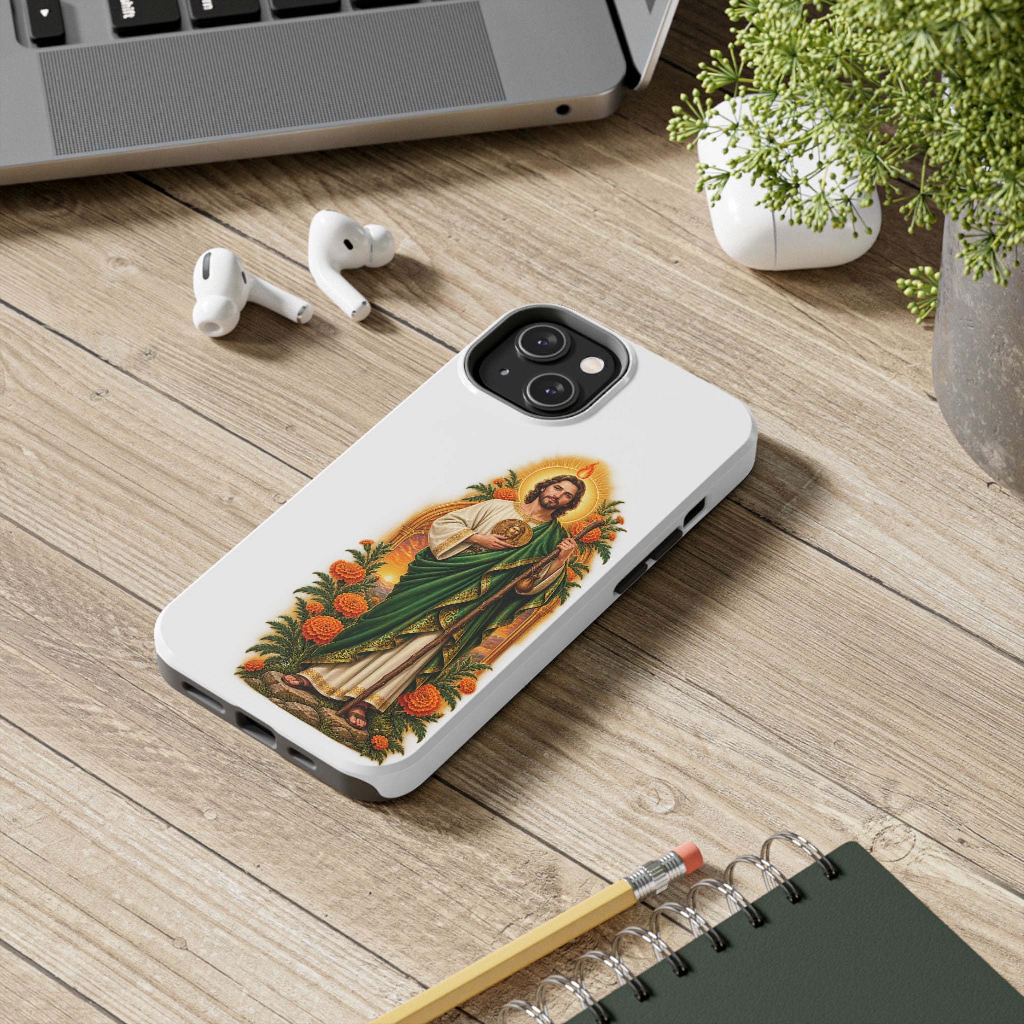 San Judas Tadeo Marigold Sun Arch Tough Phone Case
