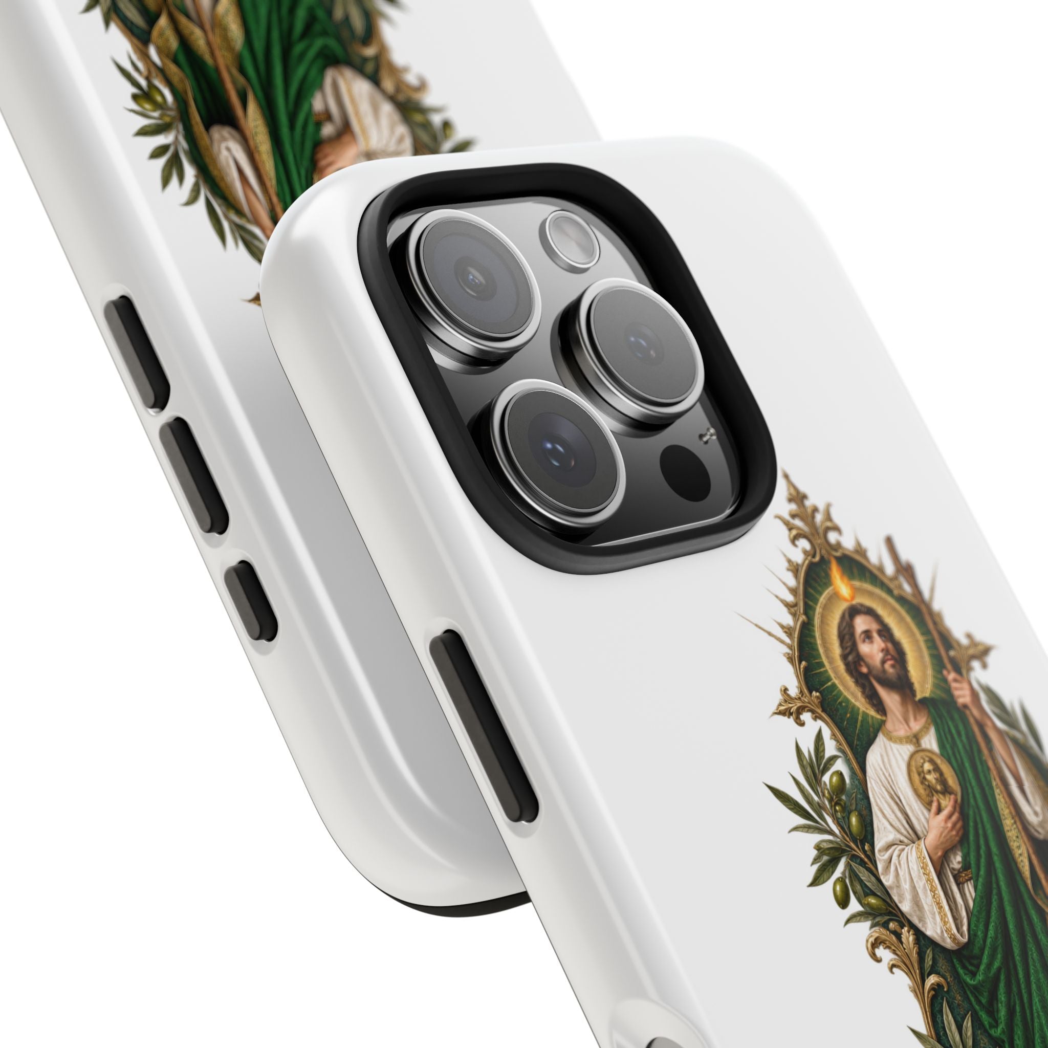San Judas Tadeo Olive Reliquary Tough Phone Case product preview, view 22