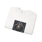 San Judas Tadeo Silver Moon Quatrefoil Crewneck Sweatshirt