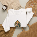 San Judas Tadeo Olive Reliquary Crewneck Sweatshirt product preview, view 4