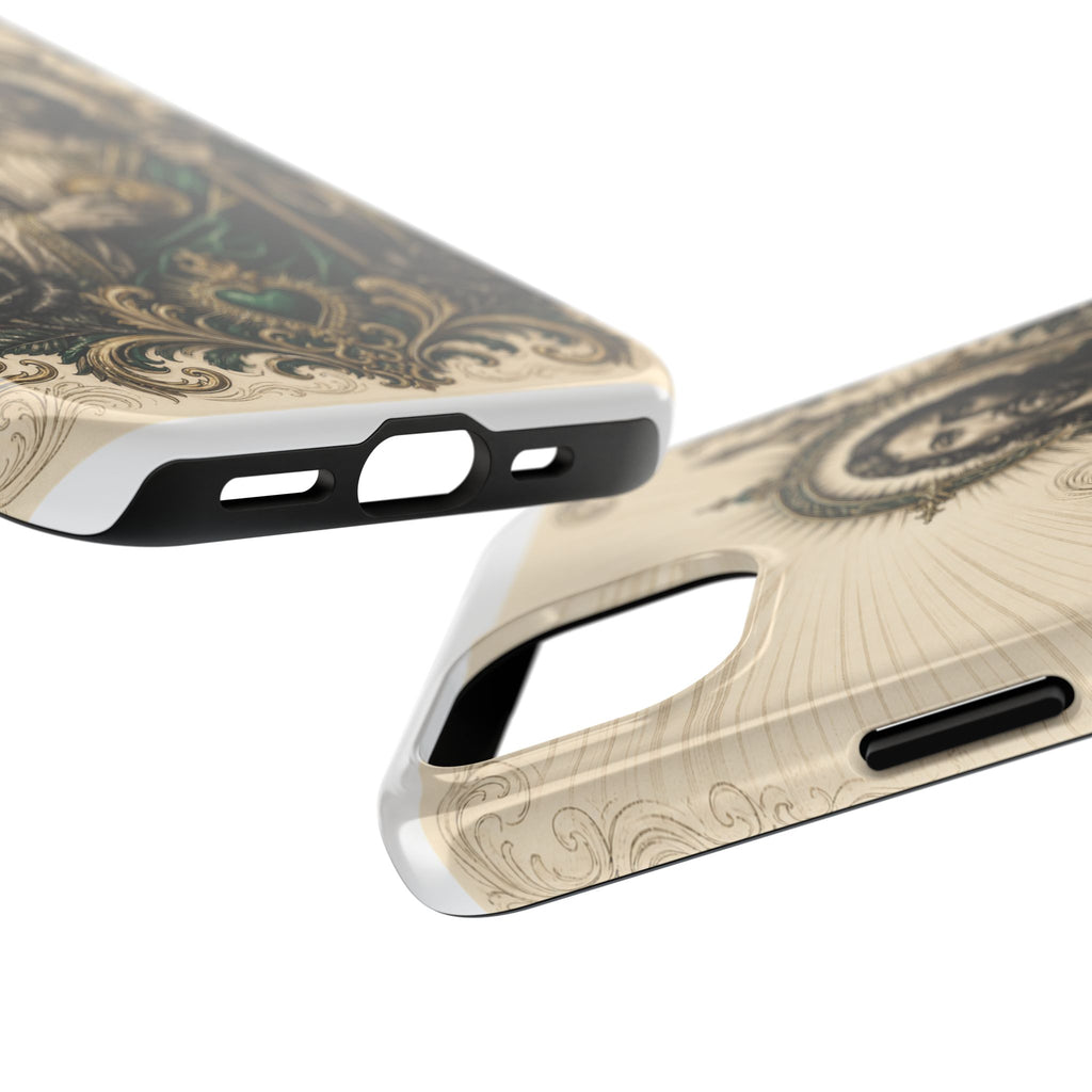 San Judas Tadeo Emerald & Gold Sacred Heart Tough Phone Case