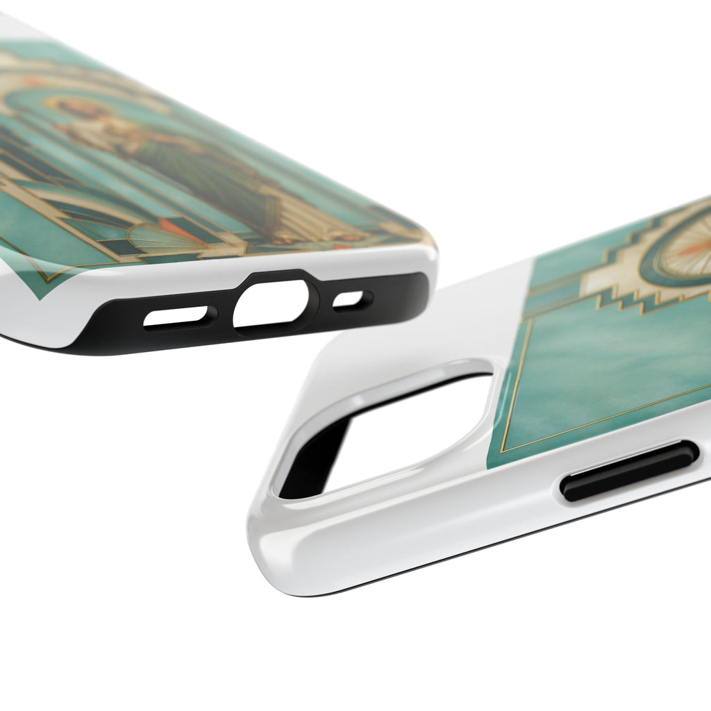 San Judas Tadeo Aqua Radiant Sanctuary Tough Phone Case product preview, view 17