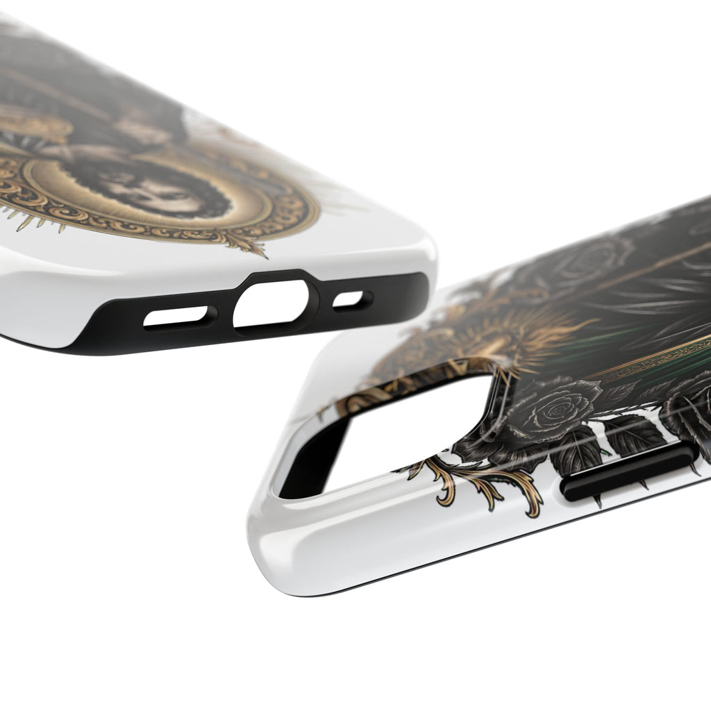 San Judas Tadeo Black & Gold Sacred Heart Tough Phone Case