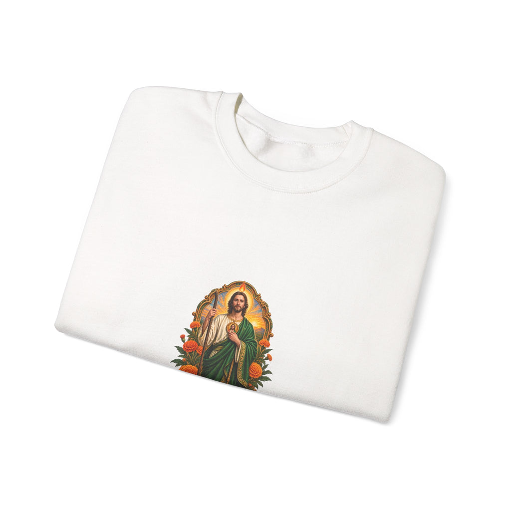San Judas Tadeo Marigold Sun Arch Crewneck Sweatshirt product preview, view 3