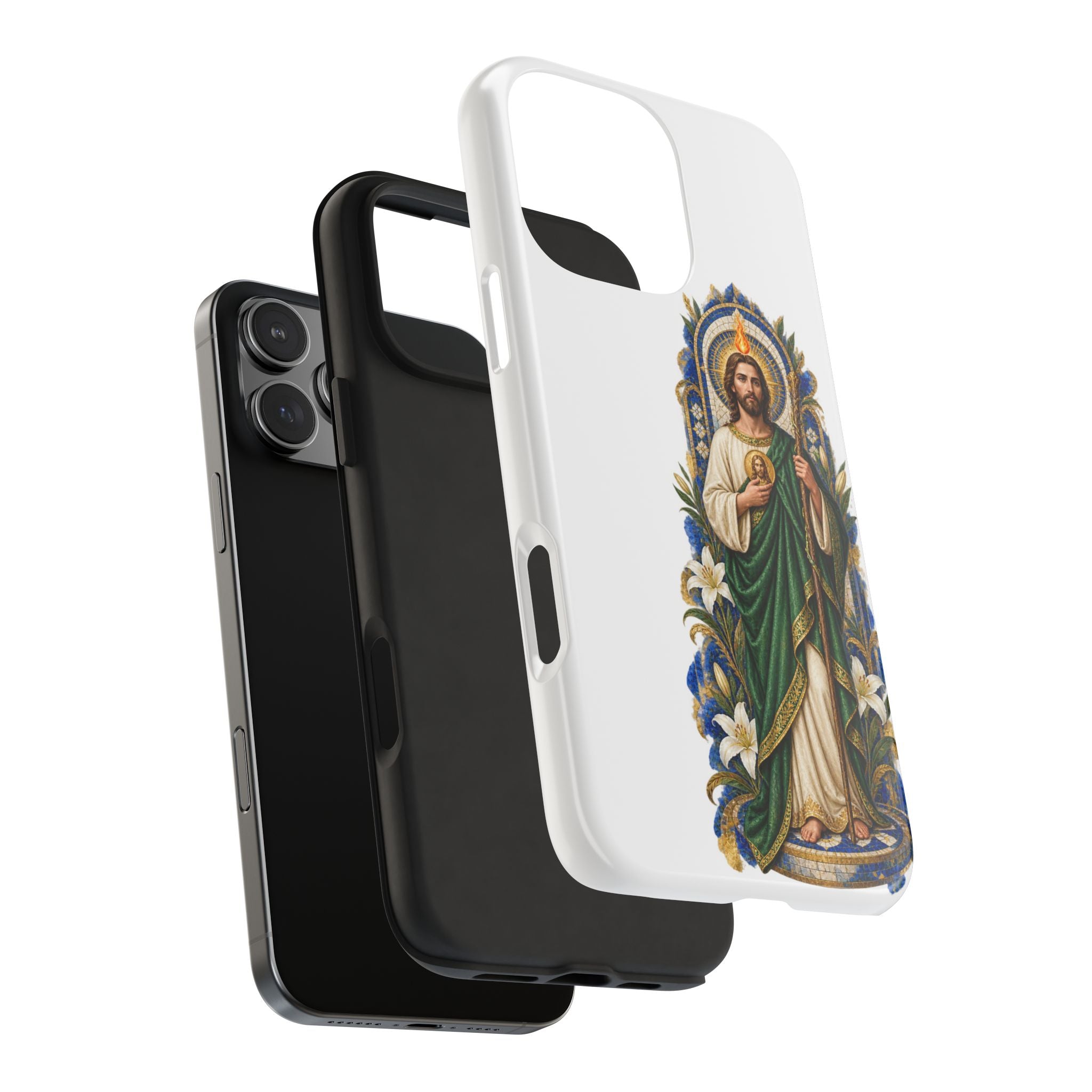 San Judas Tadeo Cobalt Chapel Mosaic Tough Phone Case
