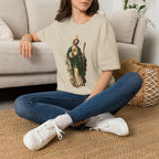 San Judas Tadeo Black & Gold Sacred Heart Unisex T-Shirt