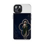 San Judas Tadeo Silver Moon Quatrefoil Tough Phone Case product preview, view 11