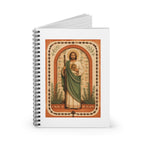 San Judas Tadeo Terracotta Rosary Garden Spiral Notebook product preview, view 2