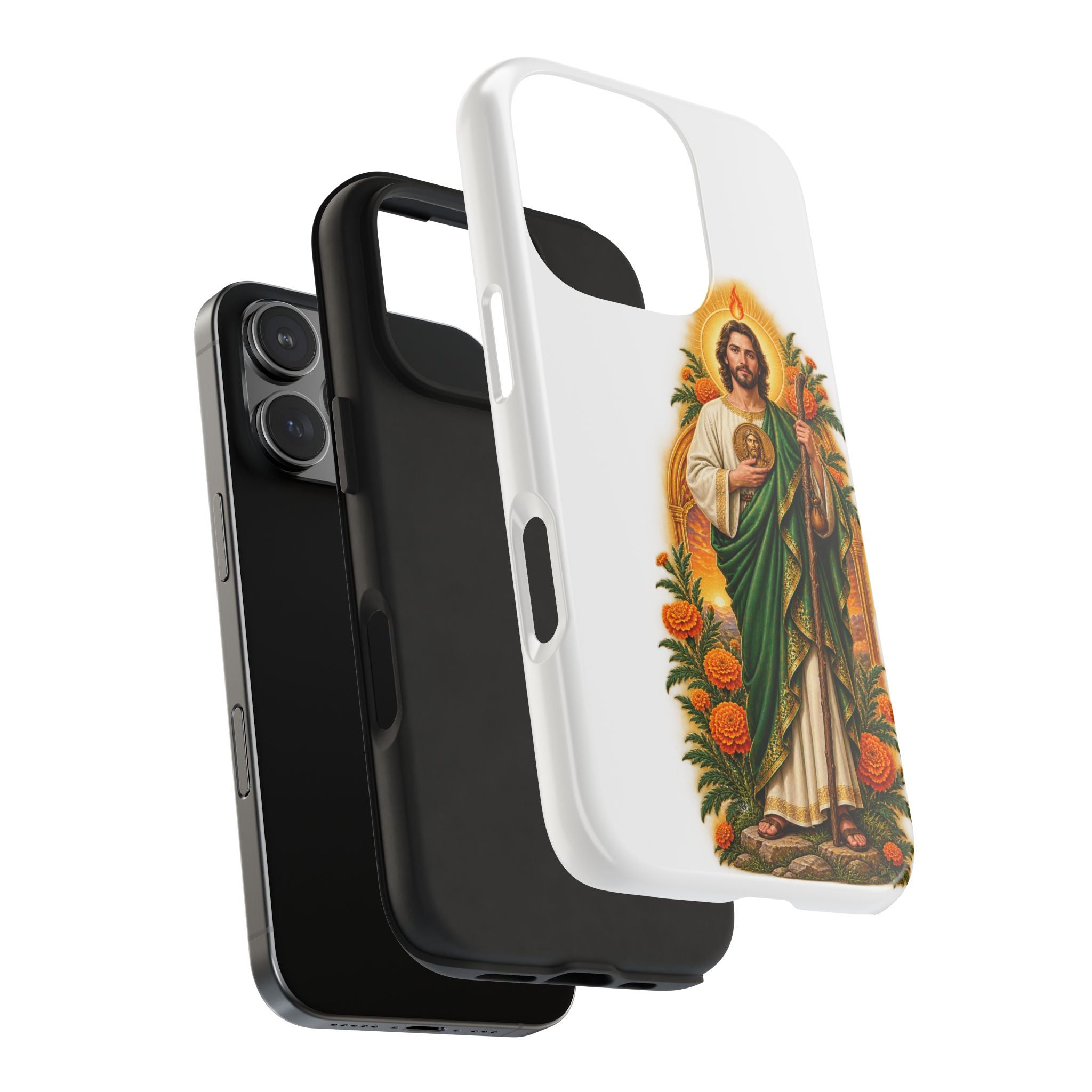 San Judas Tadeo Marigold Sun Arch Tough Phone Case