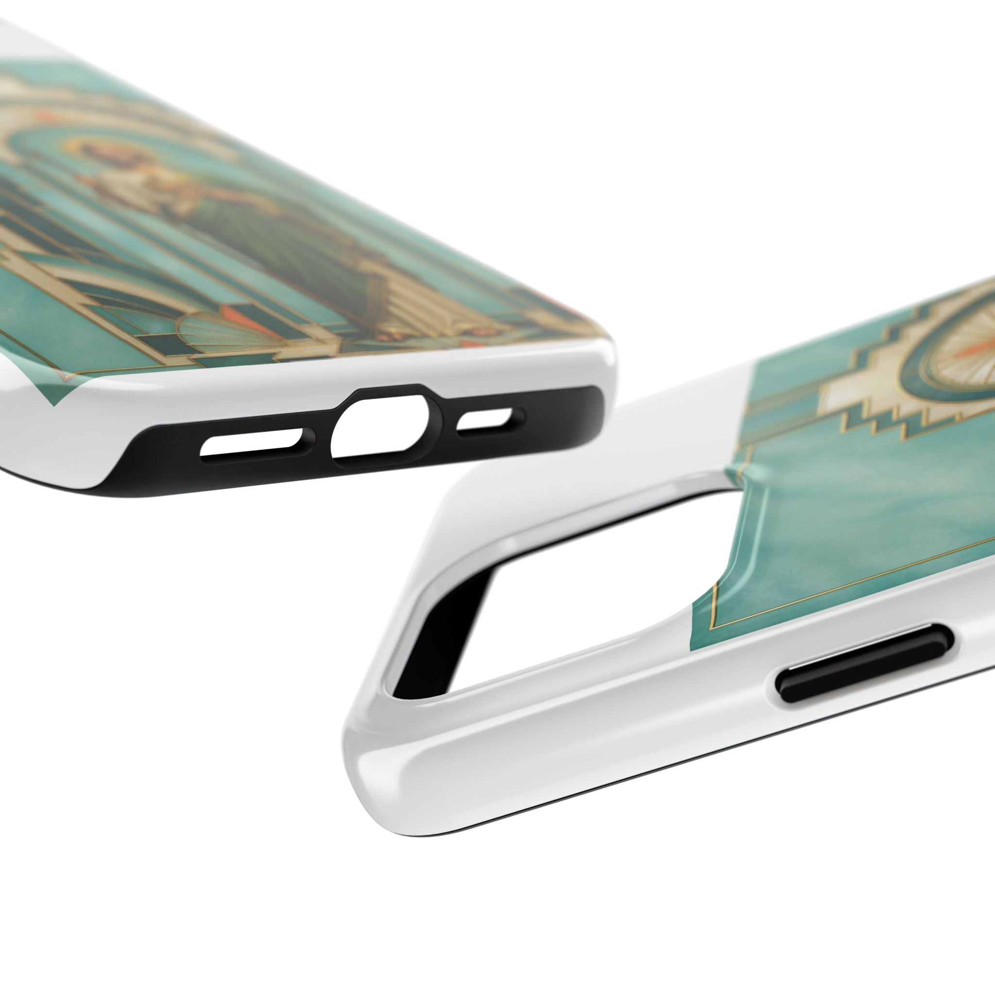 San Judas Tadeo Aqua Radiant Sanctuary Tough Phone Case product preview, view 20