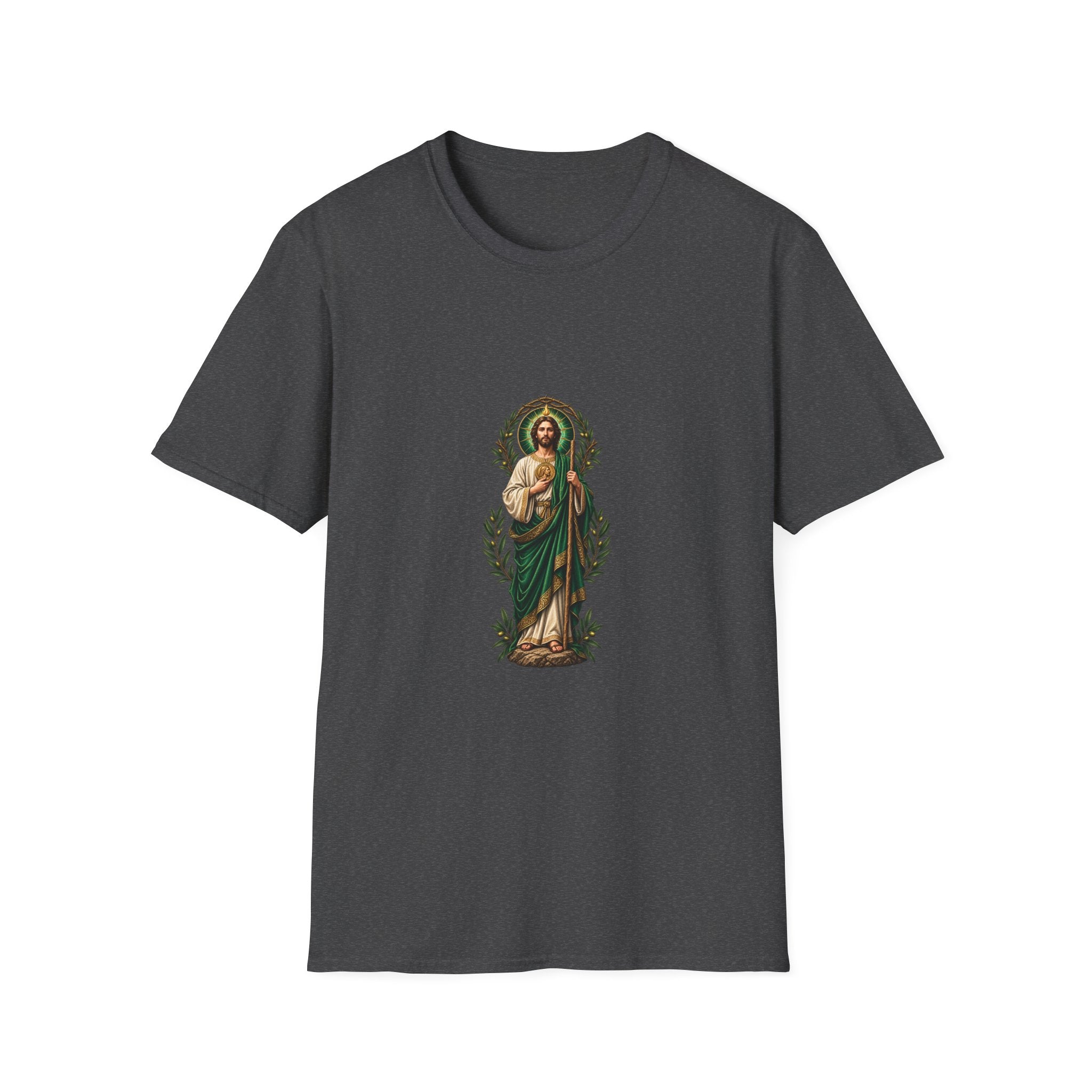 San Judas Tadeo Verdant Crowned Intercession T-Shirt product preview, view 19