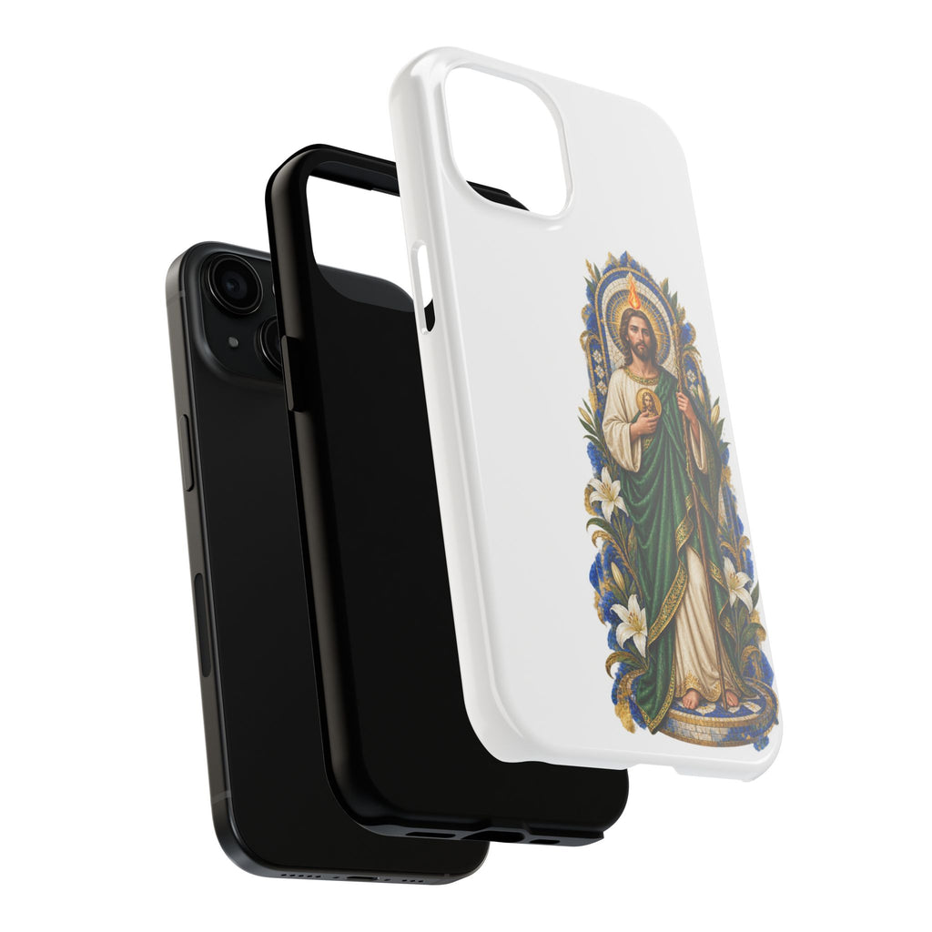San Judas Tadeo Cobalt Chapel Mosaic Tough Phone Case product preview, view 18