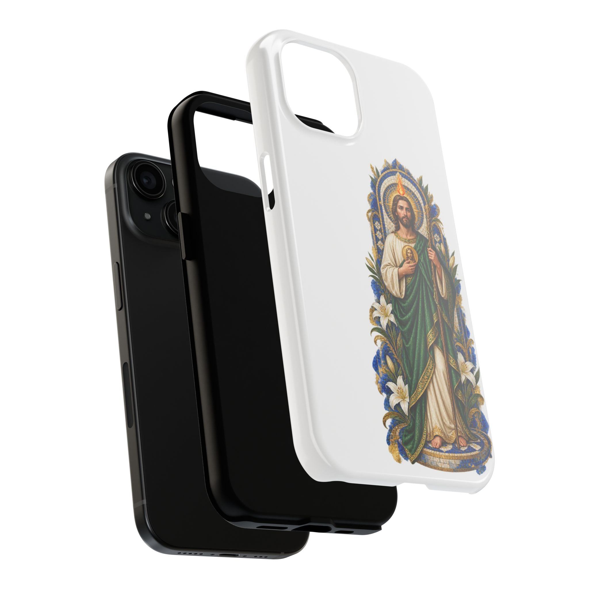 San Judas Tadeo Cobalt Chapel Mosaic Tough Phone Case product preview, view 18