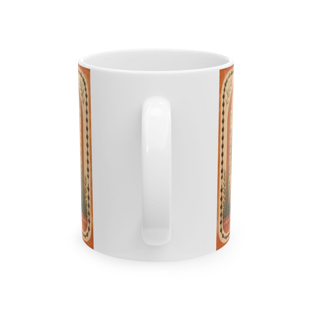 San Judas Tadeo Terracotta Rosary Garden Ceramic Mug