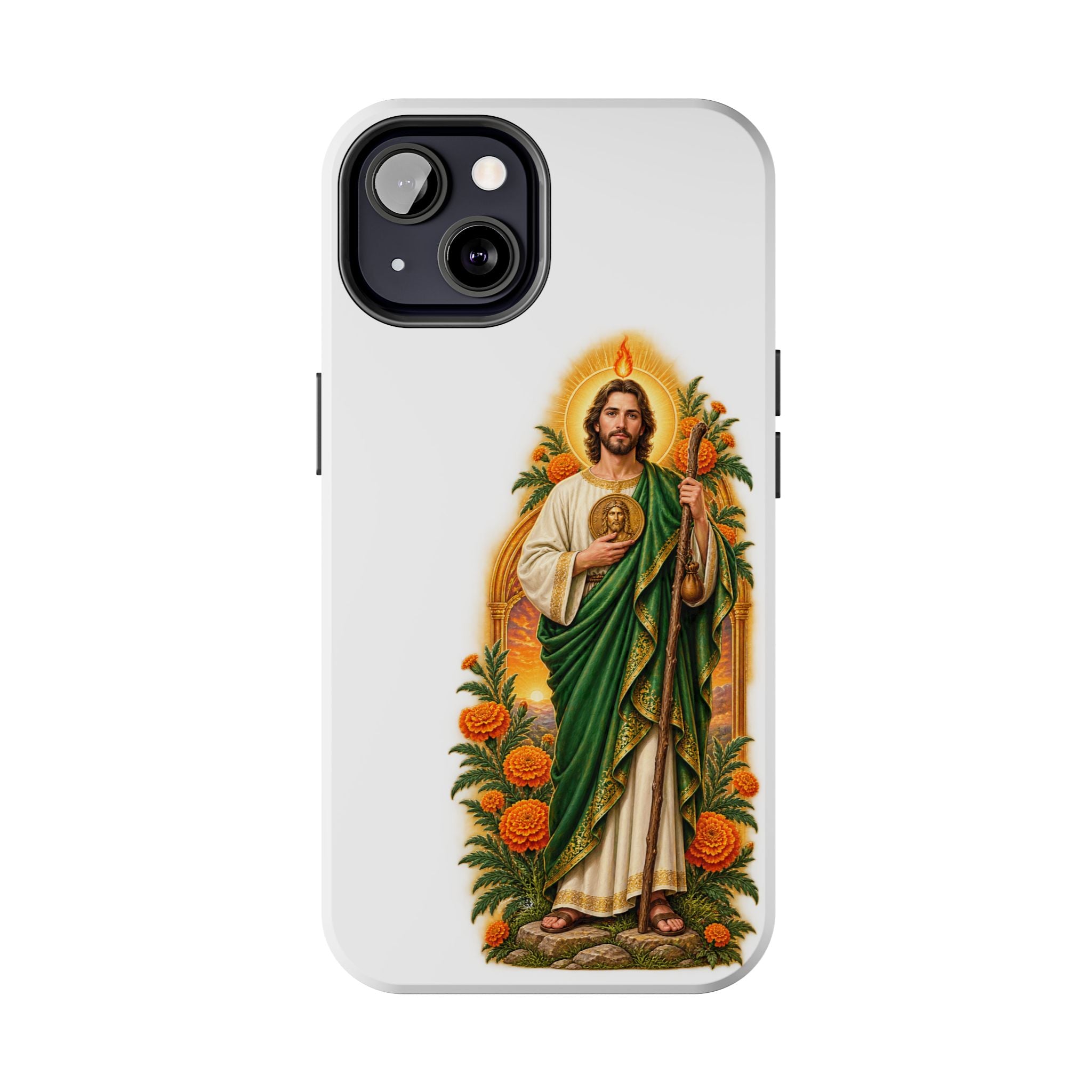 San Judas Tadeo Marigold Sun Arch Tough Phone Case