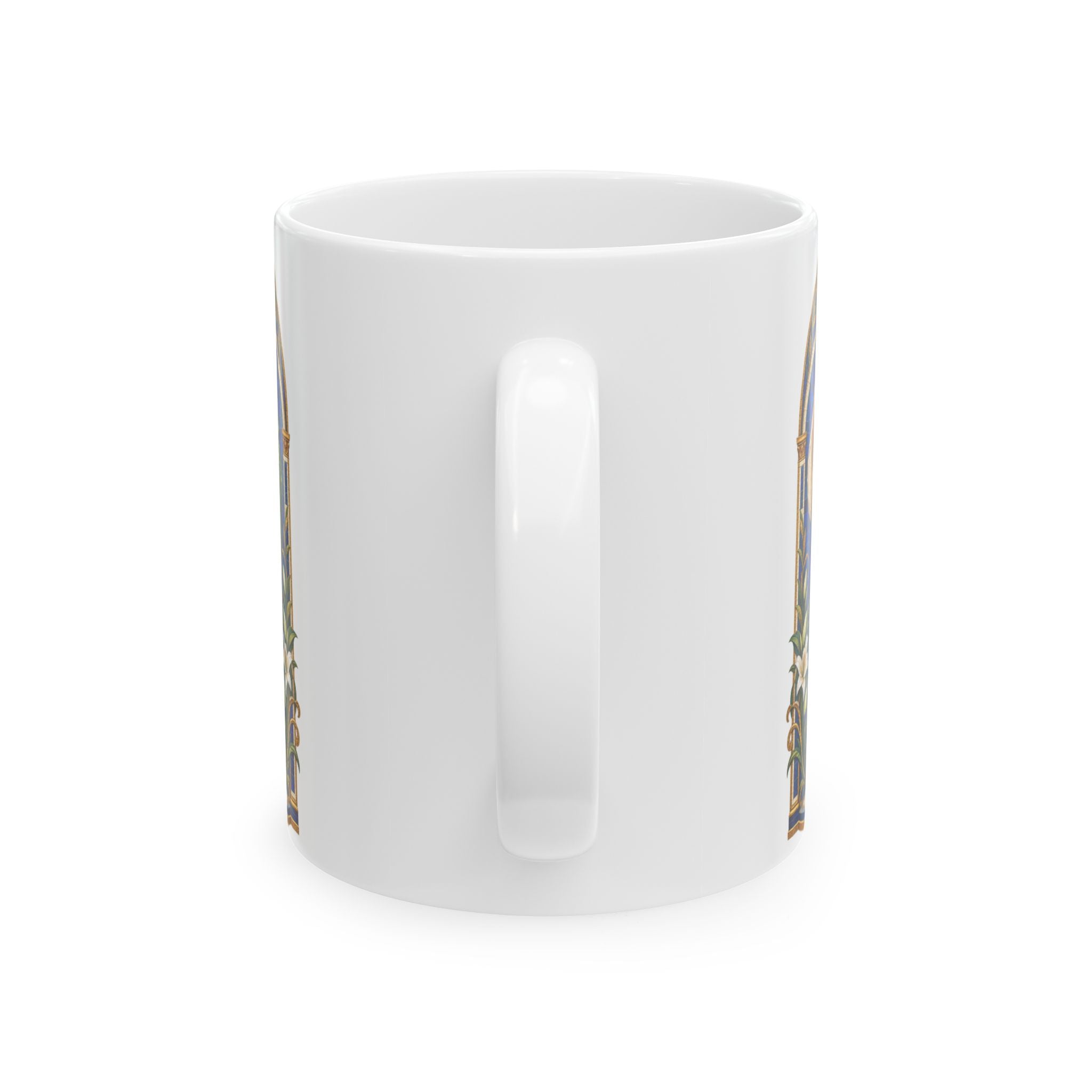 San Judas Tadeo Cobalt Chapel Mosaic Ceramic Mug product preview, view 2