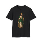 San Judas Tadeo Black & Gold Sacred Heart Unisex T-Shirt