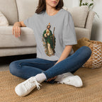San Judas Tadeo Black & Gold Sacred Heart Unisex T-Shirt