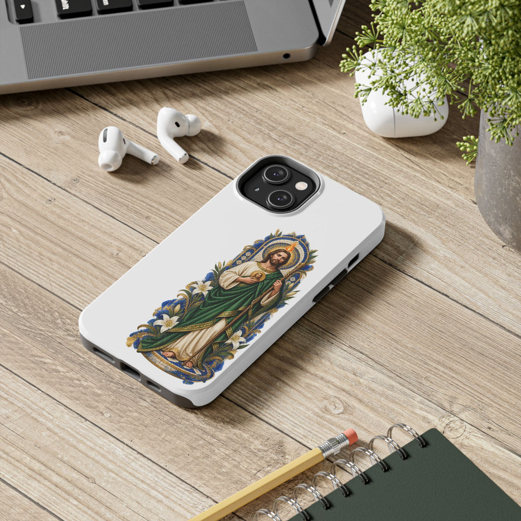 San Judas Tadeo Cobalt Chapel Mosaic Tough Phone Case product preview, view 15